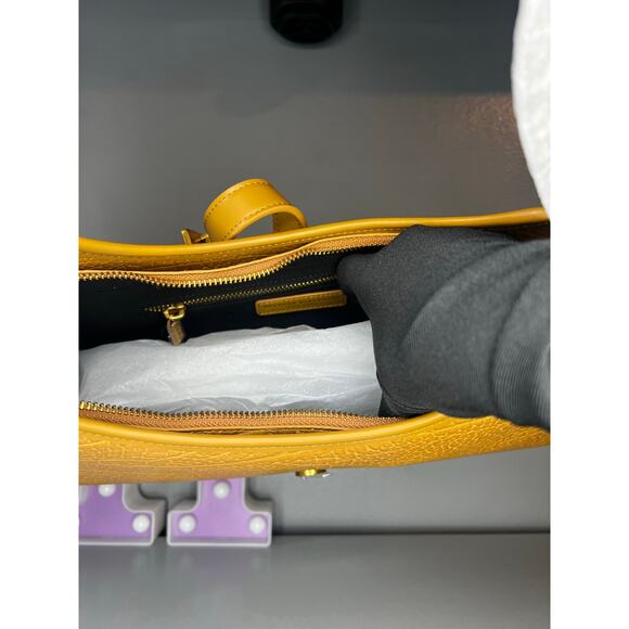 Brandon Blackwood  Jada Bag in Tan Leather with Gold Hardware - Picture 12 of 16